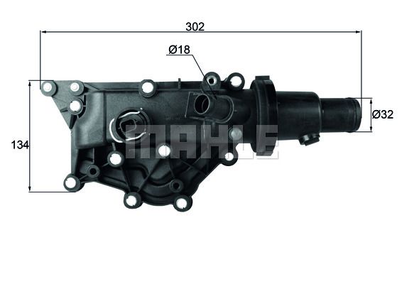 MAHLE Термостат, охлаждающая жидкость TH 59 89