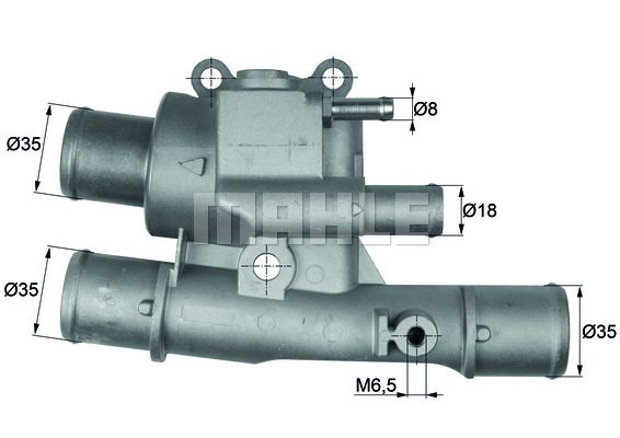 MAHLE Термостат, охлаждающая жидкость TI 123 88