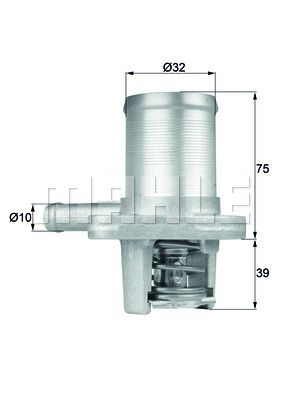 MAHLE Термостат, охлаждающая жидкость TI 40 89