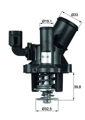 MAHLE Термостат, охлаждающая жидкость TM 17 98 S