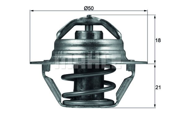 MAHLE Термостат, охлаждающая жидкость TX 100 89D