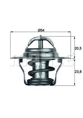 MAHLE termostatas, aušinimo skystis TX 14 87D