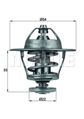 MAHLE termostatas, aušinimo skystis TX 53 85D