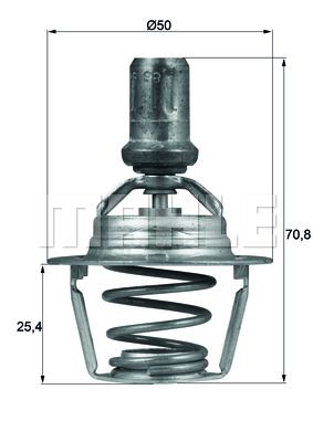 MAHLE termostatas, aušinimo skystis TX 66 86D