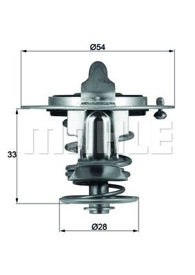 MAHLE termostatas, aušinimo skystis TX 72 82