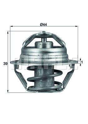 MAHLE Термостат, охлаждающая жидкость TX 90 87D