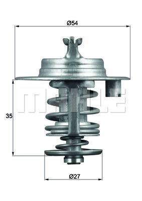 MAHLE termostatas, aušinimo skystis TX 96 83D