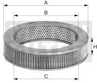 MANN-FILTER oro filtras C 2747