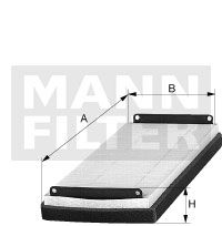 MANN-FILTER Фильтр, воздух во внутренном пространстве CU 2038