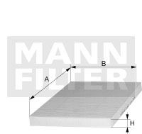 MANN-FILTER Фильтр, воздух во внутренном пространстве CU 2252