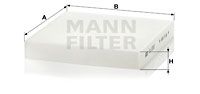 MANN-FILTER filtras, salono oras CU 2253