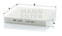 MANN-FILTER filtras, salono oras CU 2345