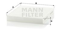 MANN-FILTER filtras, salono oras CU 2351