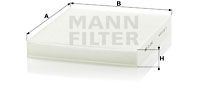 MANN-FILTER filtras, salono oras CU 2545