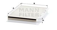 MANN-FILTER filtras, salono oras CU 2839