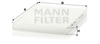 MANN-FILTER filtras, salono oras CU 2882