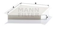 MANN-FILTER filtras, salono oras CU 3172