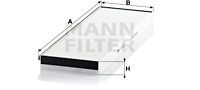 MANN-FILTER filtras, salono oras CU 4662