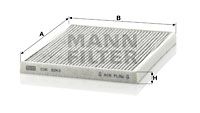 MANN-FILTER filtras, salono oras CUK 2243