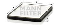 MANN-FILTER Фильтр, воздух во внутренном пространстве CUK 2424