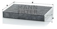 MANN-FILTER filtras, salono oras CUK 27 001