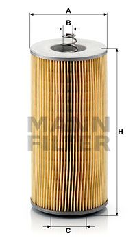 MANN-FILTER Масляный фильтр H 12 110/2 x