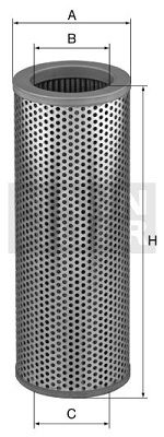 MANN-FILTER filtras, hidraulinė sistema HD 15 117