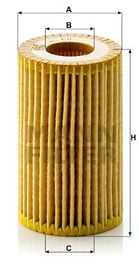 MANN-FILTER alyvos filtras HU 611 x