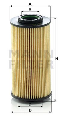 MANN-FILTER alyvos filtras HU 712/10 x