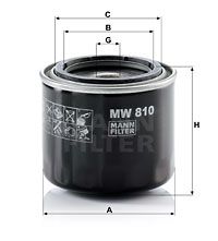 MANN-FILTER Масляный фильтр MW 810