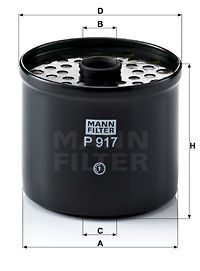 MANN-FILTER kuro filtras P 917 x