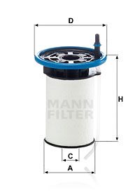 MANN-FILTER kuro filtras PU 7005