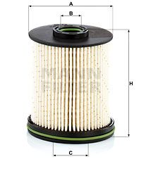 MANN-FILTER Топливный фильтр PU 9012 z