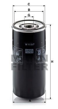 MANN-FILTER alyvos filtras W 1170/7