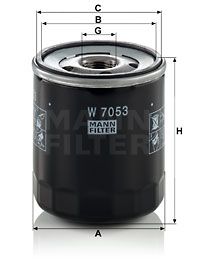 MANN-FILTER alyvos filtras W 7053