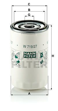 MANN-FILTER alyvos filtras W 719/27