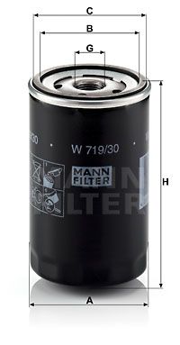 MANN-FILTER alyvos filtras W 719/30