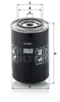 MANN-FILTER hidraulinis filtras, automatinė transmisija W 8005