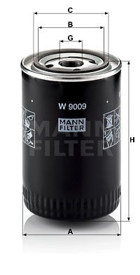 MANN-FILTER alyvos filtras W 9009