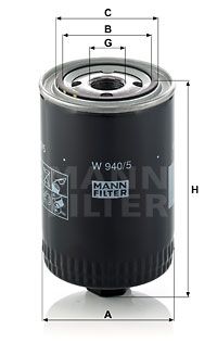MANN-FILTER hidraulinis filtras, automatinė transmisija W 940/5