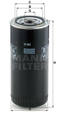 MANN-FILTER filtras, hidraulinė sistema W 962