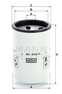 MANN-FILTER aušinimo skysčio filtras WA 956/3