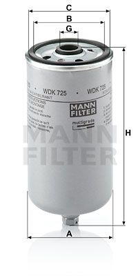 MANN-FILTER kuro filtras WDK 725