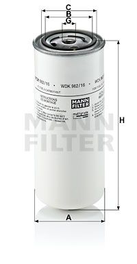 MANN-FILTER kuro filtras WDK 962/16