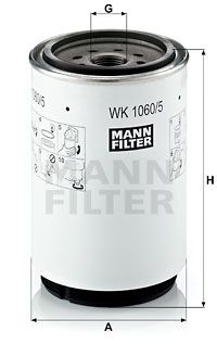 MANN-FILTER kuro filtras WK 1060/5 x