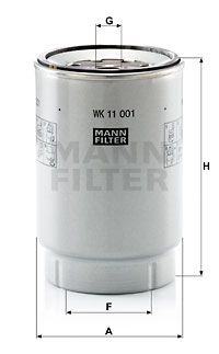 MANN-FILTER kuro filtras WK 11 001 x