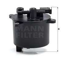 MANN-FILTER kuro filtras WK 12 004
