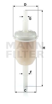 MANN-FILTER filtras, karterio alsuoklis WK 31/2