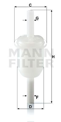 MANN-FILTER kuro filtras WK 31/4