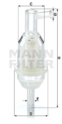 MANN-FILTER kuro filtras WK 31/5